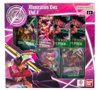 One Piece Trading Card Game TCG Illustration Box Vol. 4 - Contains 2 Promo Cards and 4 Booster Packs