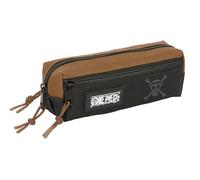 ONE PIECE - Triple Small Pencil Case, Children's Pencil Case, Ideal for School Age Children, Comfortable and Versatile, Quality and Resistance, 22 x 6 x 8.5 cm