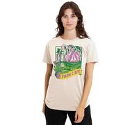 One Piece Twin Cape Lighthouse Poster Ladies T Shirt, Natural, Medium