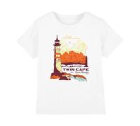 One Piece Twin Cape Reverse Mountain Poster Kids T-Shirt, White, 12-13Y