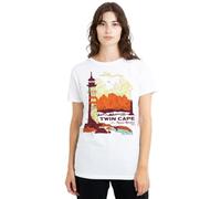 One Piece Twin Cape Reverse Mountain Poster Ladies T-Shirt, White, X-Large