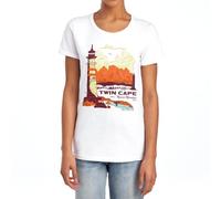One Piece Twin Cape Reverse Mountain Poster Womens T-Shirt, White, XL