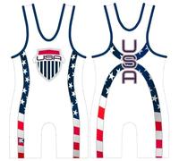 One Piece USA Wrestling Singlets Bodysuit 7, Medium