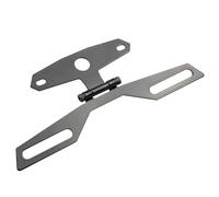 One Piece Useful Motorcycle Folding License Plate Adjustable Rear Light Bracket Mount Durable Motorcycle Flip Up License Plate for Motorcycle Dirt Bike