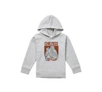 One Piece Usopp Etched Portrait Youth Kids Pull-Over Hoodie, Athletic Heather in Grey | Size: 9-11 Years One Piece Grey 9-11 Years