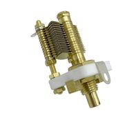 One-piece variable capacitor for easy installation and accurate capacity adjustment Compact capacitor for limited electronic configurations