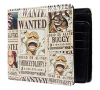 One Piece Wallet for Boys Men & Kids, Faux Leather Card Cases & Money Organisers, Slim Manga Teens Accessories & Anime Gifts (Beige)