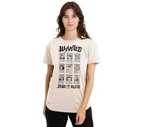 One Piece Wanted Posters Wanted Dead Or Alive Ladies T Shirt, Natural, Large