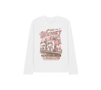 One Piece Welcome To Whisky Peak Long Sleeve T-Shirt, White | Size: Small One Piece White S