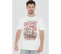 One Piece Welcome To Whisky Peak T-Shirt, White | Size: Large One Piece White L