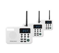 One Piece Wireless Home Intercom System For House Business Offices Intercom 1 Mile Range 22 Channel 100 Digital Code Display Screen(Bianco)