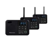 One Piece Wireless Home Intercom System For House Business Offices Intercom 1 Mile Range 22 Channel 100 Digital Code Display Screen(Nero)