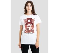 One Piece Women's Chopper Tonal Portrait T-Shirt, White | Size: Large One Piece White L