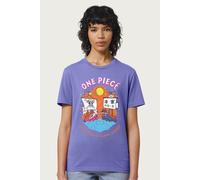 One Piece Women's Going Merry X Marine Warship Straw Hat Pirates Relaxed Fit T-Shirt in Violet | Size: 2XL One Piece Violet 2XL