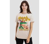 One Piece Women's Paradise Awaits Little Garden T-Shirt, Natural in Beige | Size: Medium One Piece Beige M