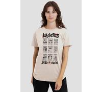 One Piece Women's Wanted Posters Wanted Dead Or Alive T-Shirt, Natural in Beige | Size: 3XL One Piece Beige 3XL