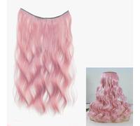 One piece women's wavy wig, fluffy and voluminous with additional wavy curls, seamless invisible color extensions