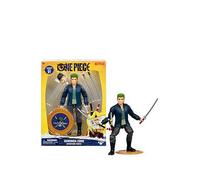 One Piece Zoro 6" (15.24cm) Action Figure with 5 Accessories. Includes Swappable Swords, Sword Holder, Swappable Face, and Berry Coin Display Base