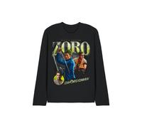 One Piece Zoro Homage Unisex Long Sleeve T Shirt, Black, Small