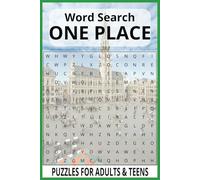 One Place Word Search Puzzle Book: Word Searches with Easy to Read Print about One Place, Place if interest, place of work, and plus | 6x9 inches, 110 ... Tip for Free Times, Holidays and Vacations