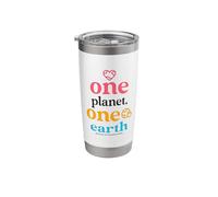 one Planet one Earth - Keep Our Environment Clean Stainless Steel Insulated Tumbler