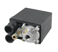 One Port Air Compressor Pressure Switch Control Valve 175 Psi 12 Bar Black 1Pcs
