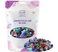 One Pound Assorted Glass Beads for Jewelry Making, DIY Lamp Work, Arts and Crafts, and Decorative Hobby Artistry, Colorful Crystal Assortment Bulk Mix, 4-18mm (Mixed Colors) (3)