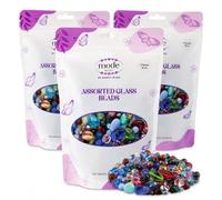 One Pound Assorted Glass Beads for Jewelry Making, DIY Lamp Work, Arts and Crafts, and Decorative Hobby Artistry, Colorful Crystal Assortment Bulk Mix, 4-18mm (Mixed Colors) (3)