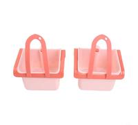 One-press dump, hands-free operation, hygienic waste removal, fits standard sinks, orange brown white(Pink orange)