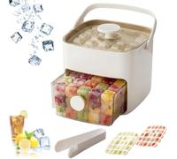 One Press Quick Release Countertop Ice Cube Maker Machine(White)