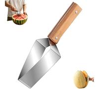 One-Press Watermelon Slicer Tool, Stainless Steel Melon Dicer, Non-Slip Handle Fruit Cutter, Easy Clean Kitchen Accessory for Watermelon Cantaloupe Honeydew (1 PCS)