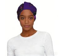 One Purple plum butterfly Print Stretch Cycling Cap
