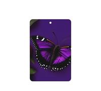 One Purple Plum Butterfly Printing 10 Pcs Car Air Freshener Hanging Sheets Scented Hanging Sheets With Rope For Home