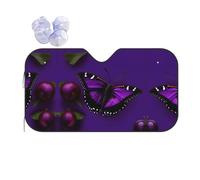 One Purple Plum Butterfly Printing Summer Sun Shade Sunshade Windshield Cover Front Window Shade Sun Visor Shade Car Accessories