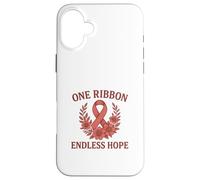 One Ribbon Endless Hope Awareness Case for iPhone 16 Plus