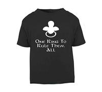 One Ring to Rule Them All Dummy Parody Short Sleeve Cotton Kids t Shirt, 2-3 Years, Black