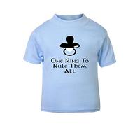 One Ring to Rule Them All Dummy Parody Short Sleeve Cotton Kids t Shirt, 2-3 Years, Pastel Blue