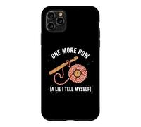 One Row More A Lie I Tell Myself Funny Crochet Yarn Crafter Case for iPhone 11 Pro Max