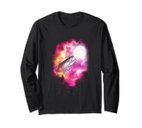 One Salmon Fish Howling at The Moon Pink Moon Long Sleeve T-Shirt