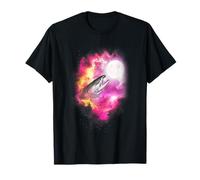 One Salmon Fish Howling at The Moon Pink Moon T-Shirt