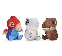 One Selected at random - Jurassic World 20cm (8-inch) Glow in the Dark Squashy Podgie Plush Soft Toy - One selected at random