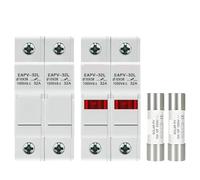 One Set 2P Parallel DC Fuse Holder 10 * 38mm 1000V 6A-32A(10A,EAPV-32-2P)