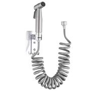 One Set Adjustable Hand Held Bidet Sprayer Fashionable Flexible Telescopic Shower Sprayer with Water Tank Hook for Water Plumbing Toilet