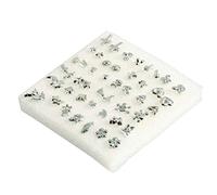 One Set of 24 Pairs Lovely Mix Different Shape Trendy Style Stud Earrings For Woman Girl Jewelry Easy to Dress Up Create Style - Black
