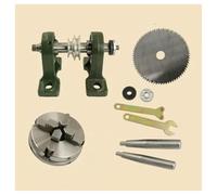 One Set of No Power Woodworking Cutting Grinding Spindle Trimming Belt Chuck Set Small Lathe Accessories(with 65 Chuck)