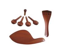 One Set Of Violin ChinRest Drawplates Knob Violino Tailpiece And Pegs 4/4 3/4 1/2 1/4 Size Jujube Wood Accessories (Color : 1/4)