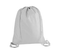 One Shop Backpack Bag Polyester 210D 33 x 45 cm with Double Cord Closure - Lightweight Backpack Customisable with Screen Print, Sublimatic or Transfer Print, White, 33x44cm, Classic