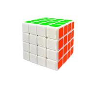 One Shop Puzzle Cube Original Magic Version (Latest Generation) Fast and Smooth Durable Non-Toxic Material for Adults and Children Puzzle Super Resistant Mental Training (4 x 4 White)