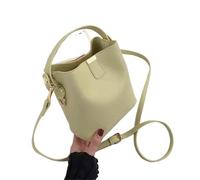 One Shoulder Bag Solid PU Leather Handheld Mini Bags Versatile Crossbody Bucket Pack For Travel, Commuter Student