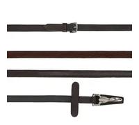 One-sided non-slip leather reins for horse with clip QHP